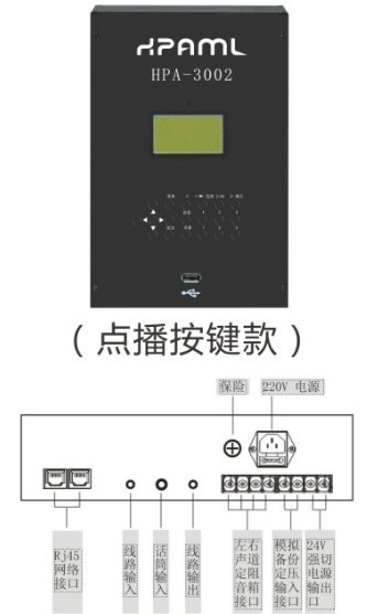 HPA-3002壁掛網(wǎng)絡(luò)點播對講終端
